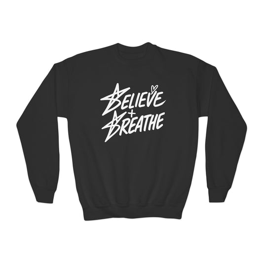 (Kids) Believe + Breathe Crewneck
